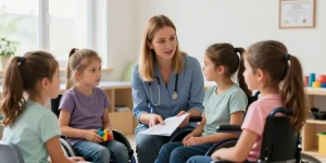 travailler avec les enfants handicapés