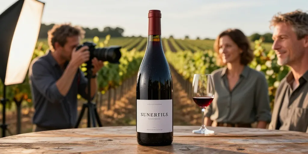 photographe bouteille de vin
